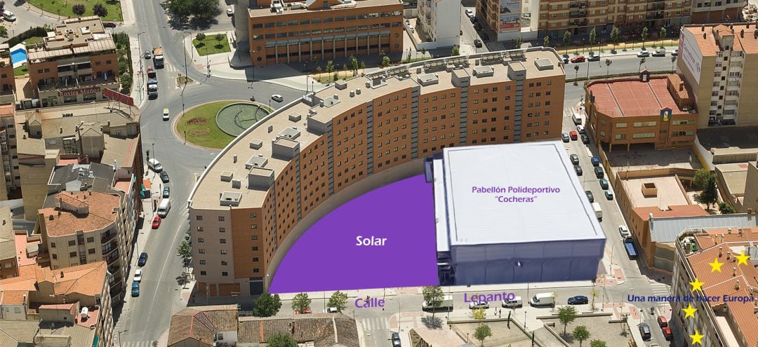 Imagen del emplazamiento del futuro centro