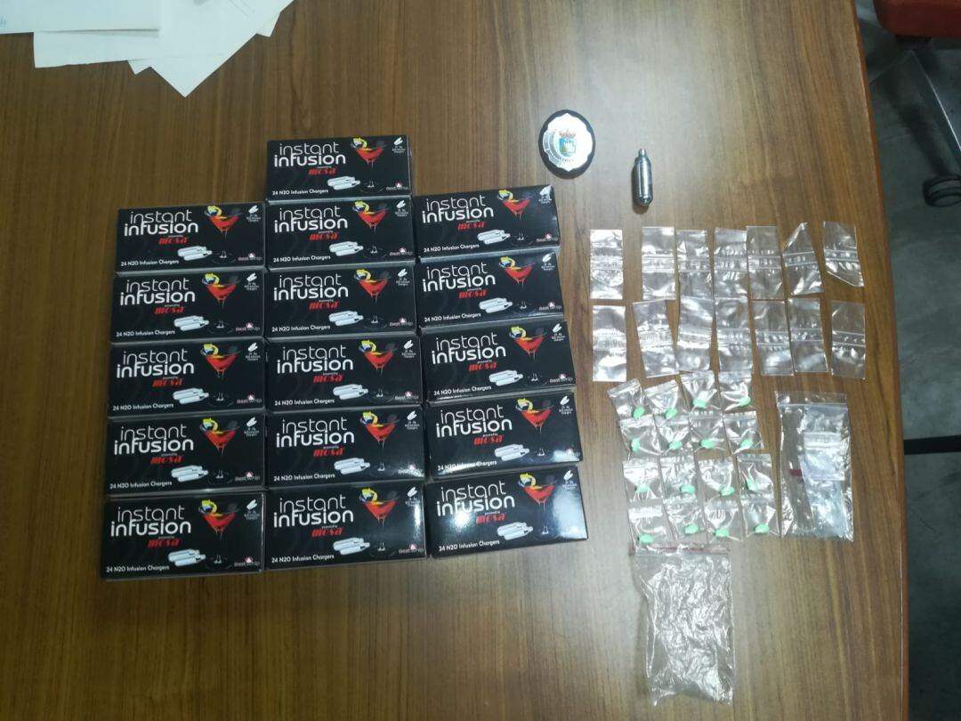 Imagen de la droga incautada