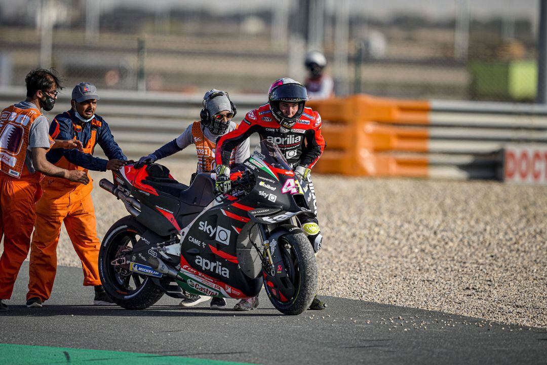 Aleix Espargaró el domingo en Catar