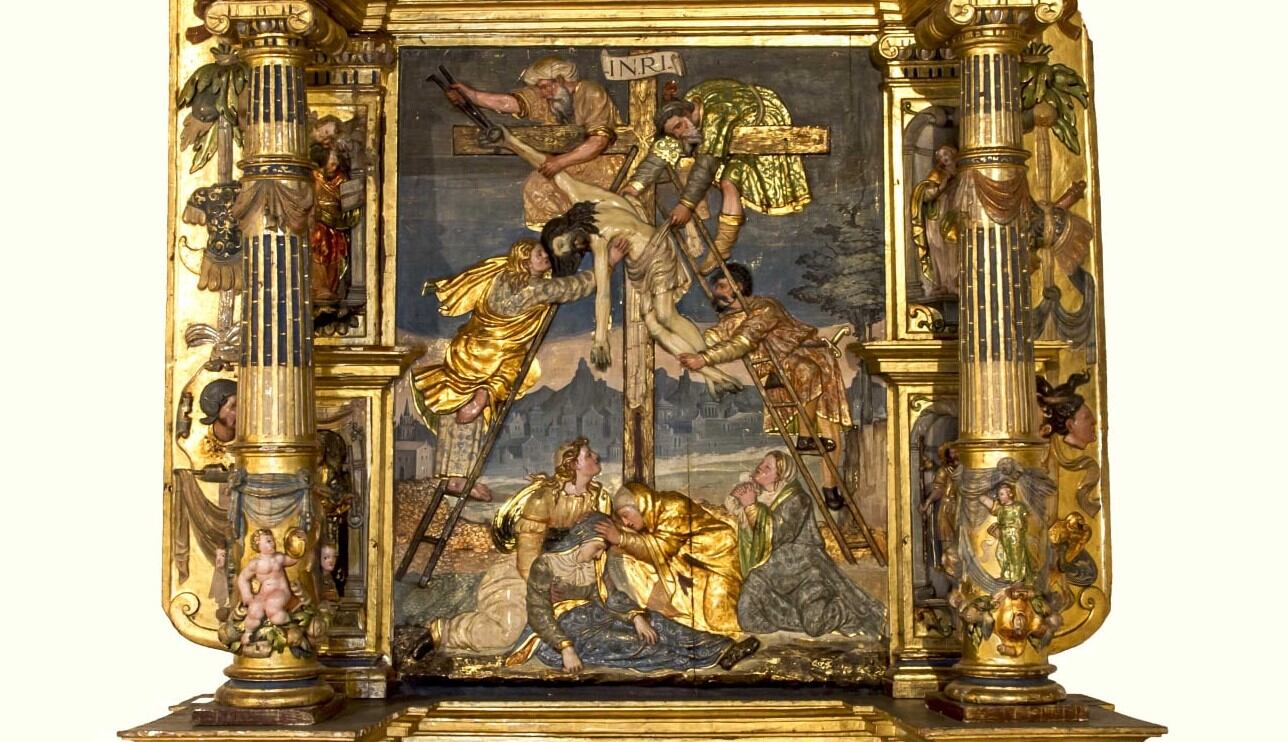 Parte del retablo ‘El Descendimiento’, del escultor renacentista Manuel Álvarez