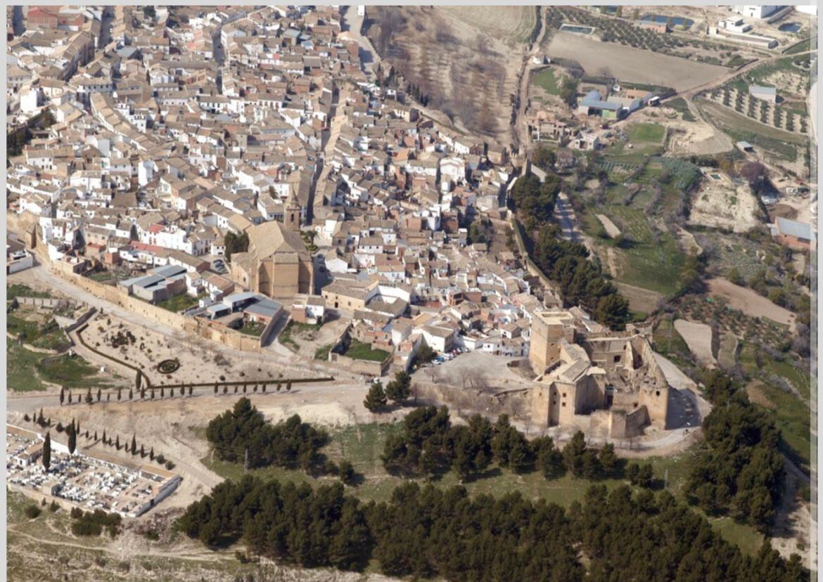 Vista desde el aire de Sabiote