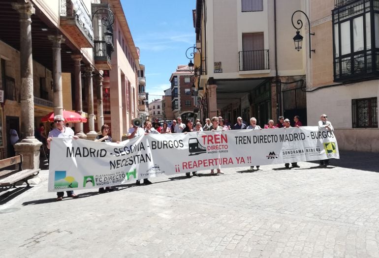 Manifestación por la reapertura del tren directo de este sábado 