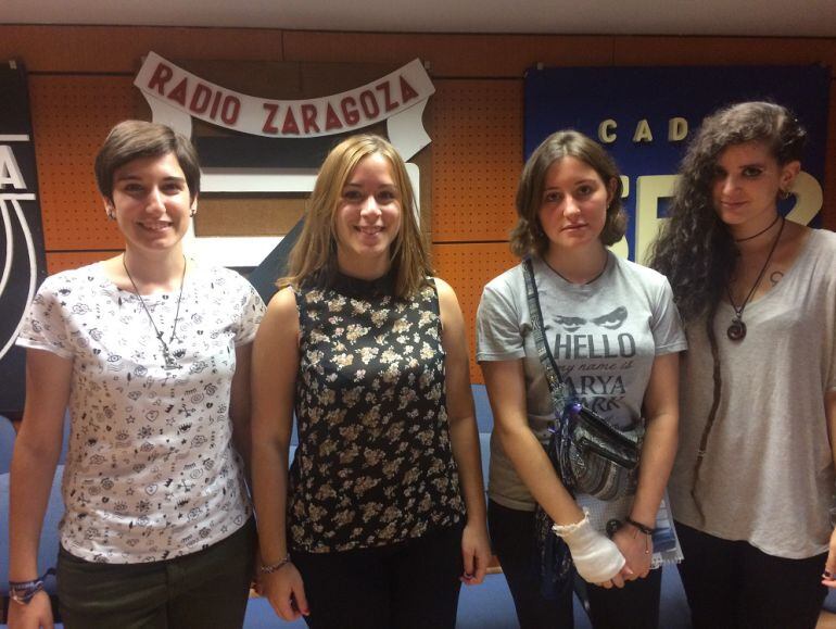 De izquierda a derecha, Noemí Lara, Teresa Pequerul, Alicia Fortacín y Julia Cámara