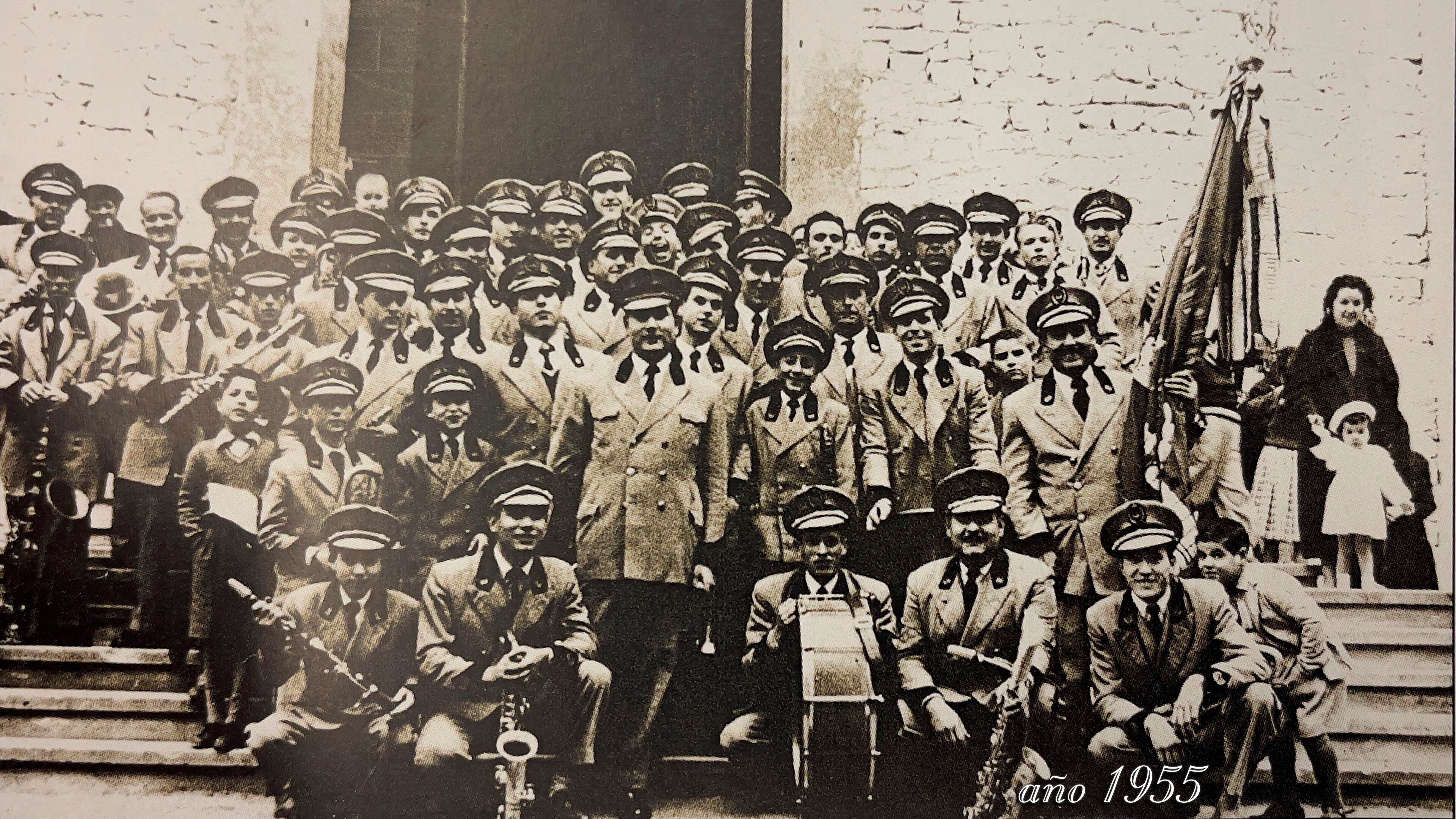 Imagen de archivo de la Banda Santa Cecilia de Elda, año 1955