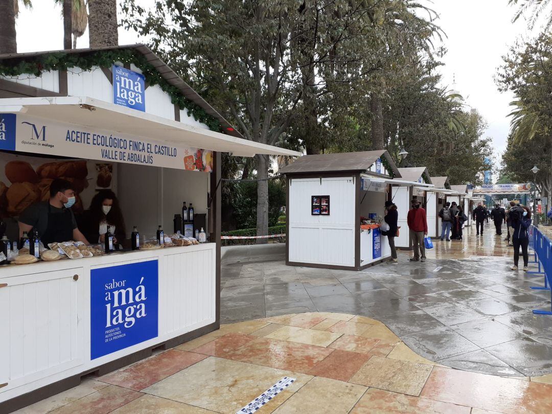 El mercado Sabor a Málaga en el Paseo del Parque