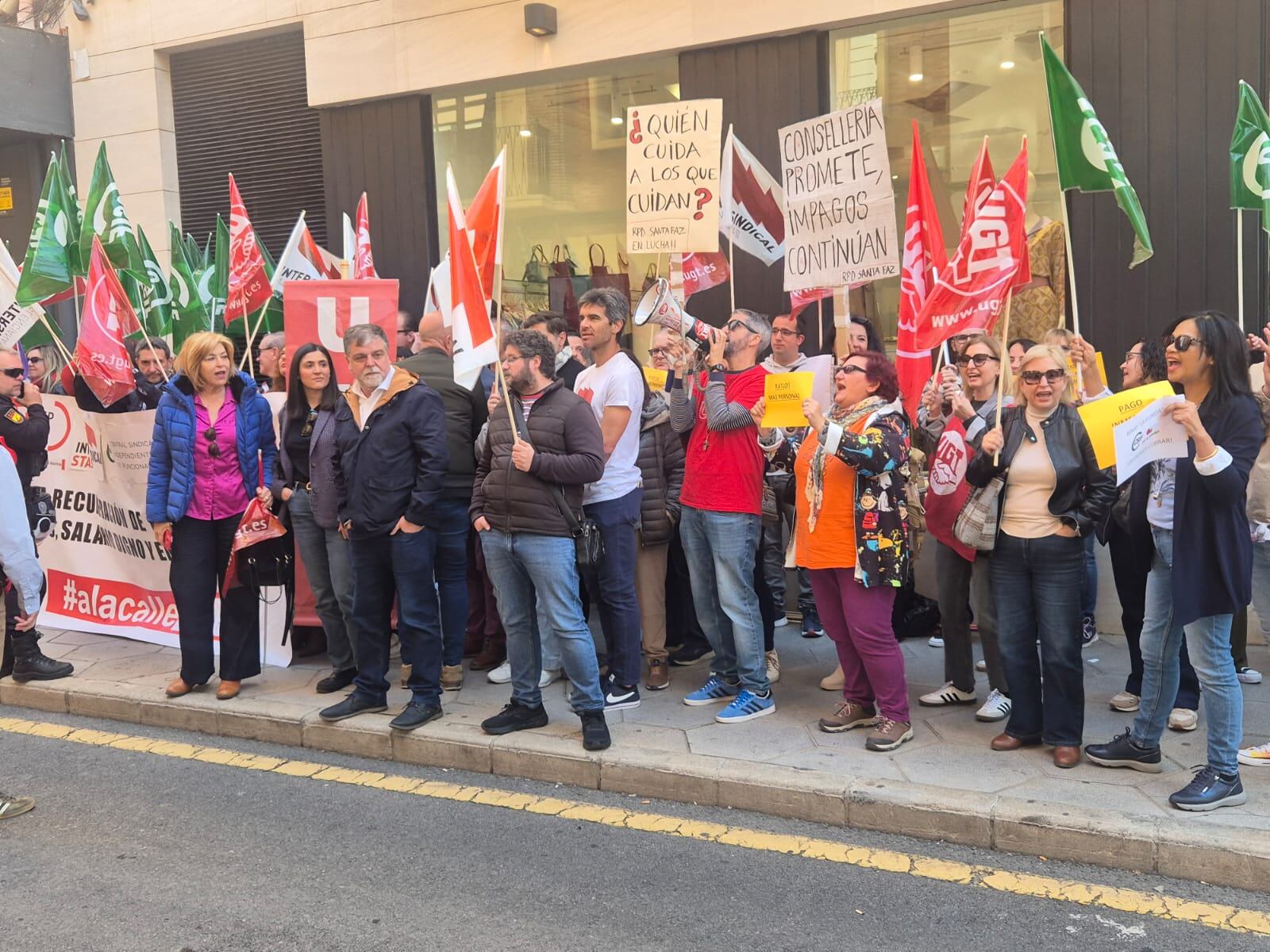 Concentración trabajadores de Bienestar Social