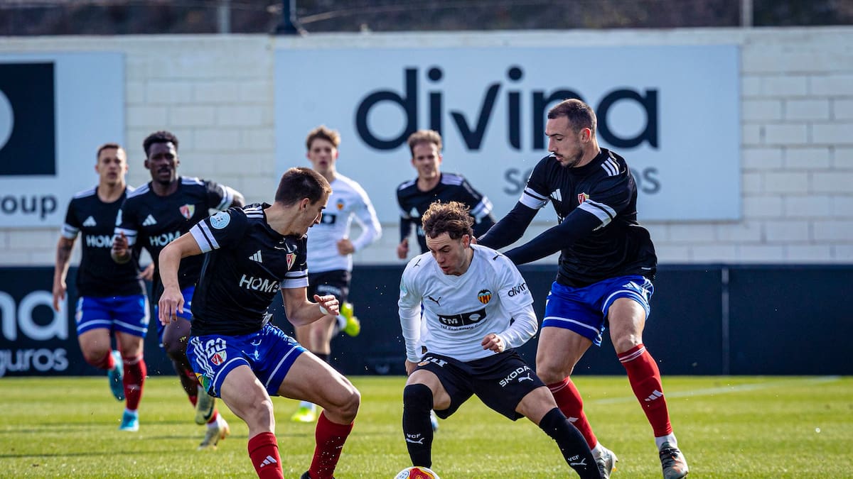 El Barbastro se lleva un punto del campo del Valencia Mestalla (1-1)
