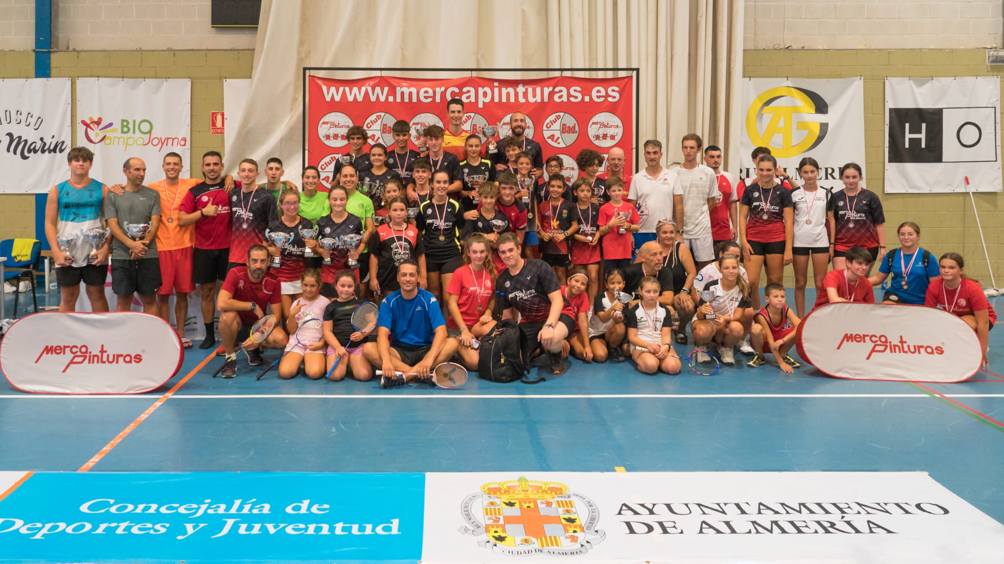 Los reyes del bádminton en la Feria.