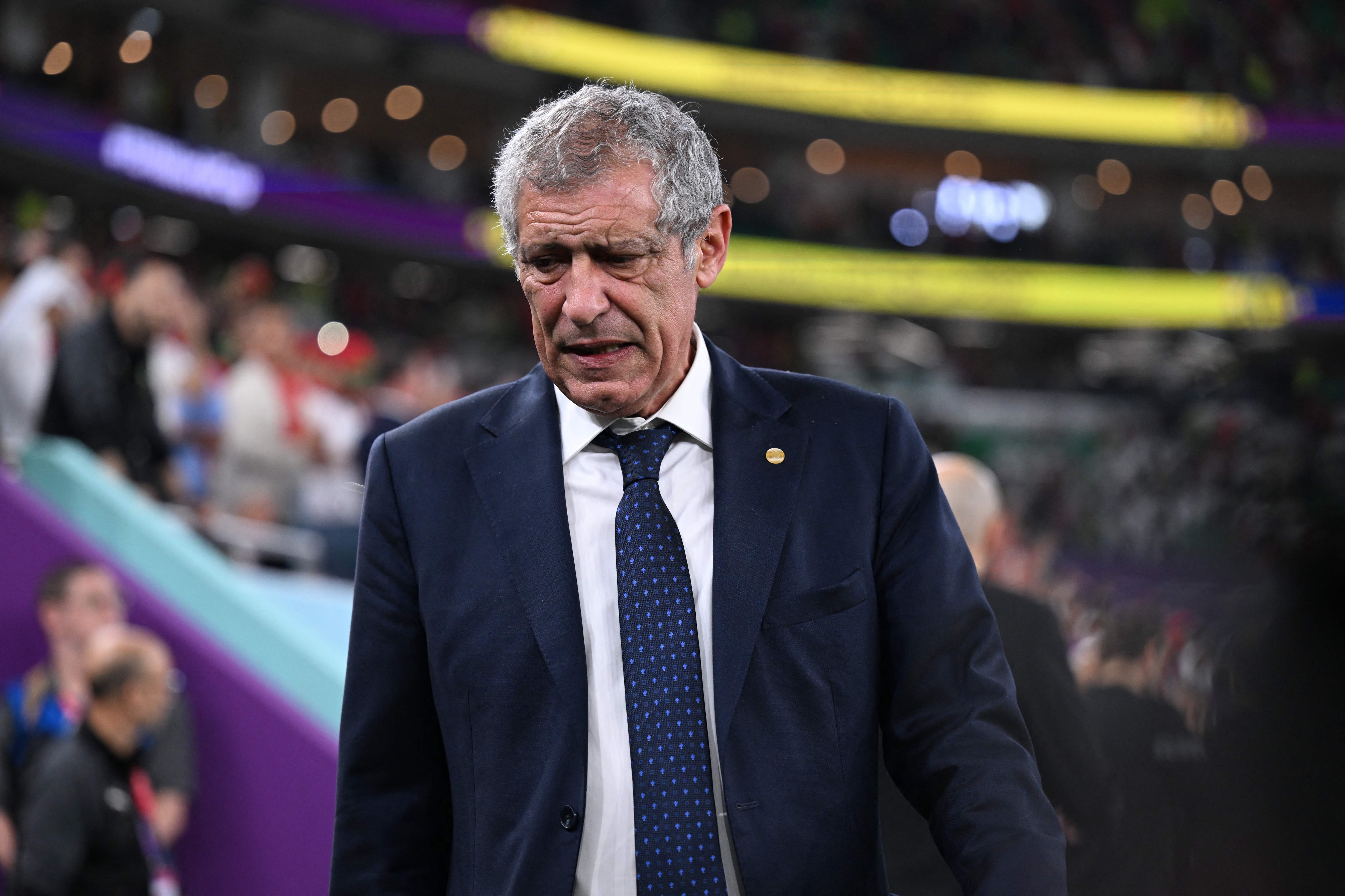 Fernando Santos durante el Mundial de Qatar