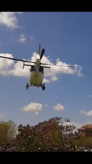 Un helicóptero de la Policía Nacional trasladó a Esperanza hasta el Hospital Ntra. Sra. de Sonsoles