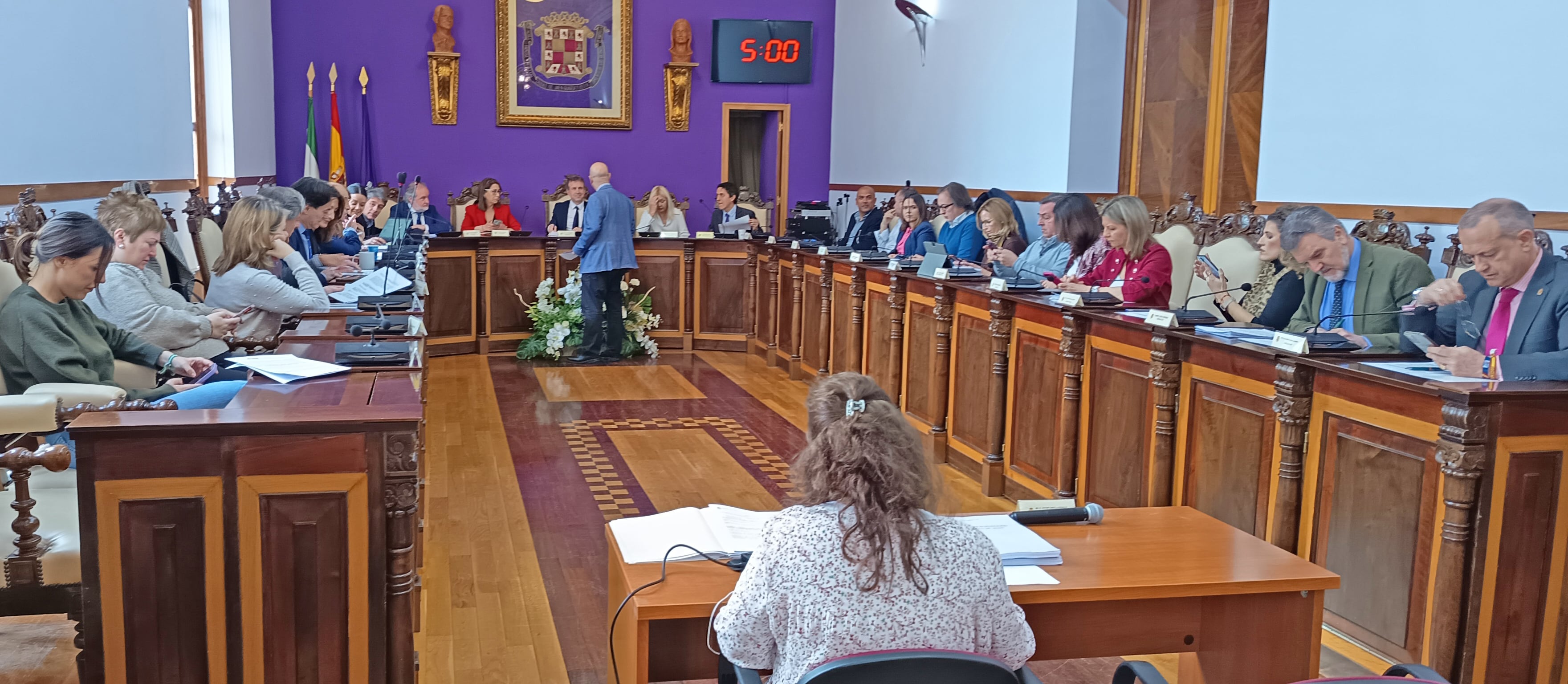 Pleno extraordinario del Ayuntamiento de Jaén del lunes, 9 de marzo.