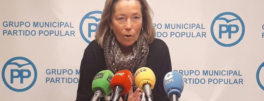 Rosa Gallego en rueda de prensa