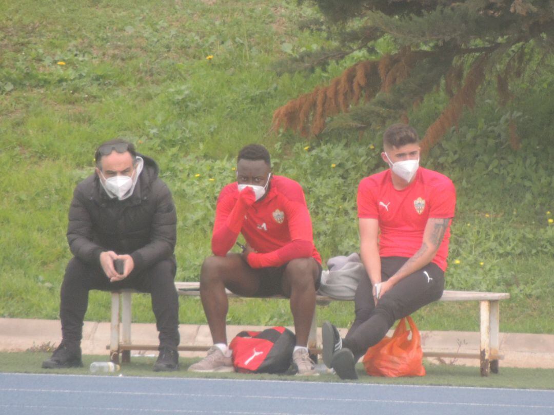 Joao, Appiah y Jordi Escobar.