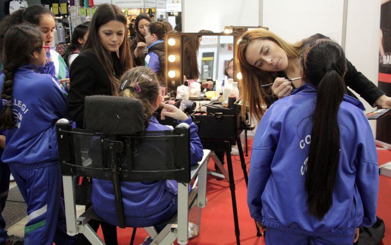 Imatge d'un taller de maquillatge