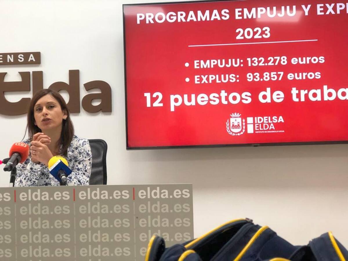 Elda solicita dos nuevos programas de empleo que ofrecerán trabajo durante un año a 12 personas