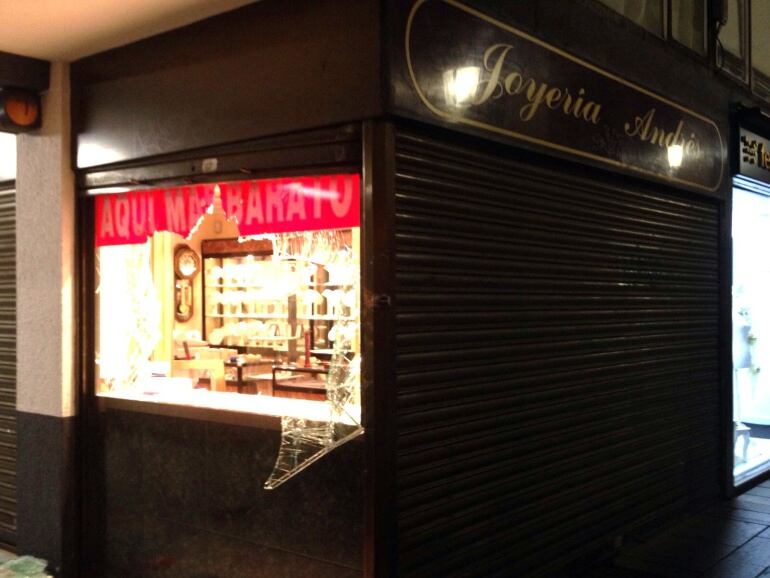 Imagen del establecimiento asaltado