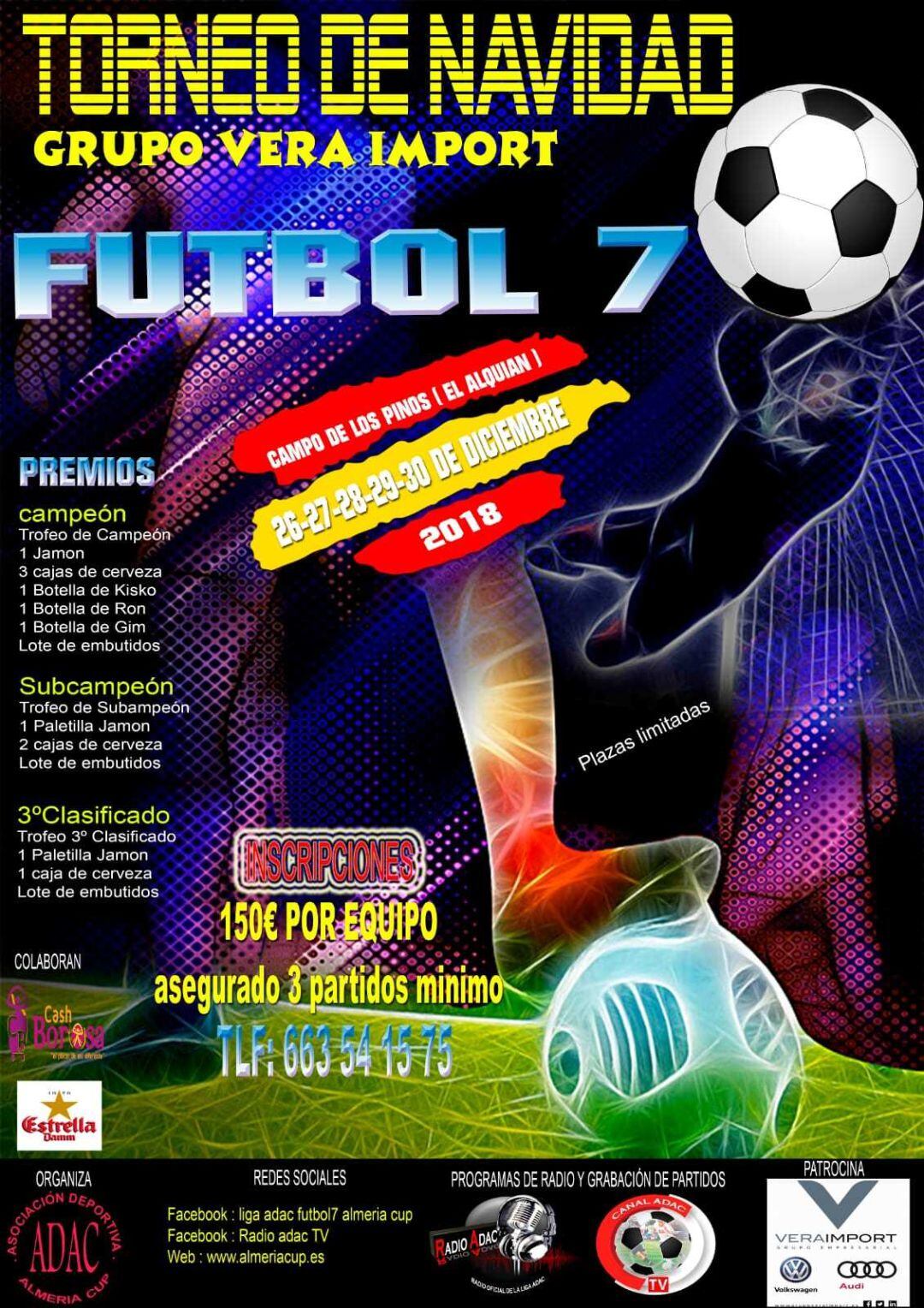 Cartel del torneo navideño.