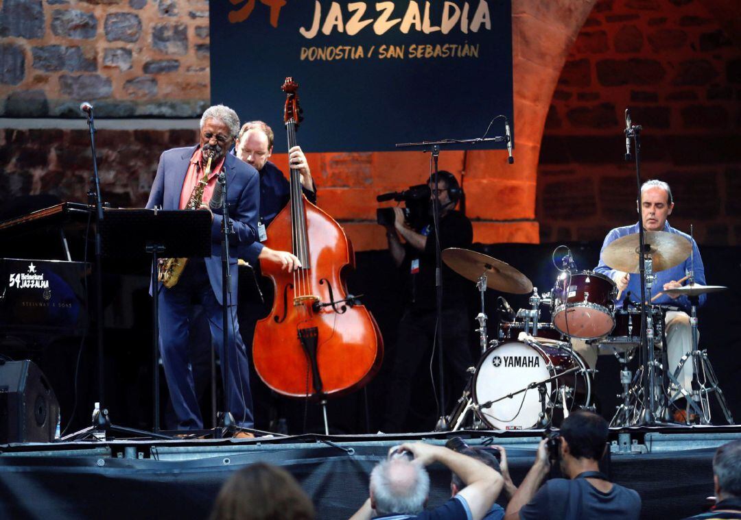 El saxofonista estadounidense Charles McPherson en un momento de su actuación durante el Festival de Jazz de San Sebastián.