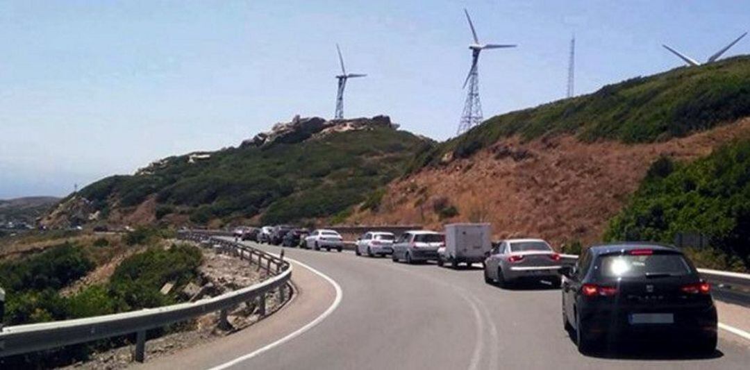 Tramo de la carretera Algeciras y Tarifa