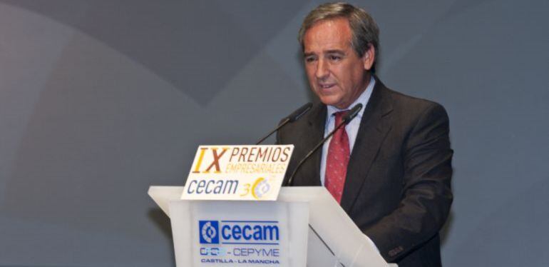 Ángel Nicolás en la entrega de premios CECAM 2012