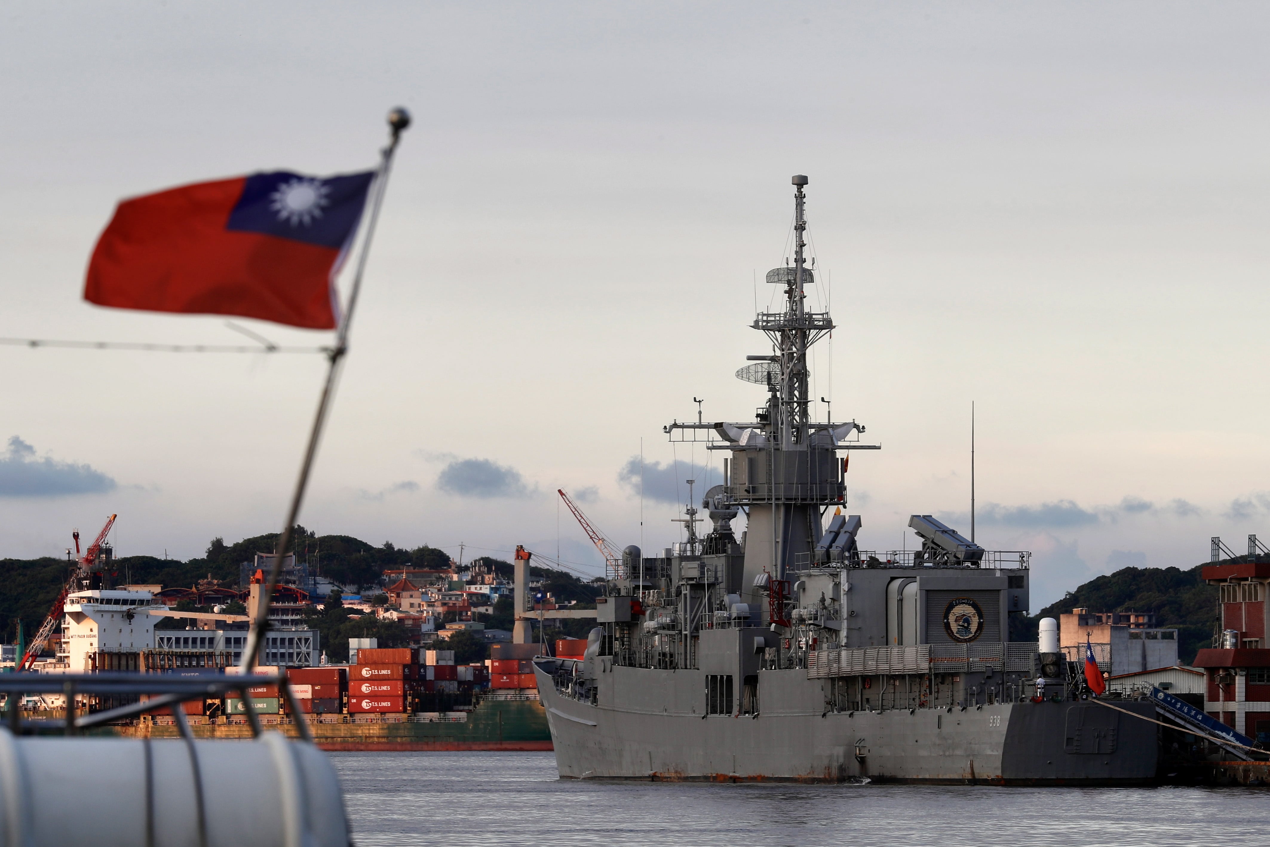 Maniobras militares chinas en la isla de Taiwán.