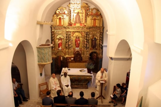 La misa en la parroquia de La Pedra, una de las poblaciones del Obispado de Solsona