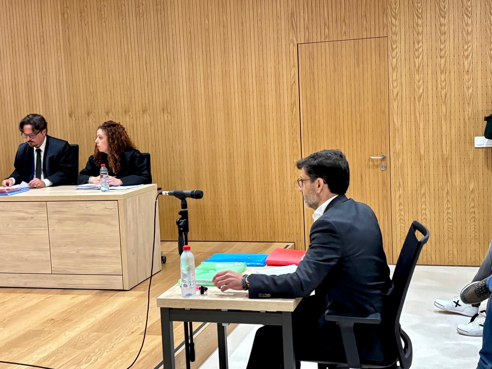 El expresidente del Córdoba Club de Fútbol, Jesús León, en su declaración como investigado por el 'Caso Saqueo' en la sección segunda de la Audiencia Provincial de Córdoba