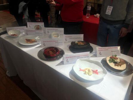 Los ocho platos finalistas.