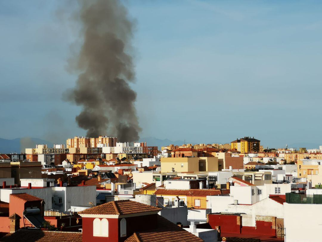 Incendio en La Línea