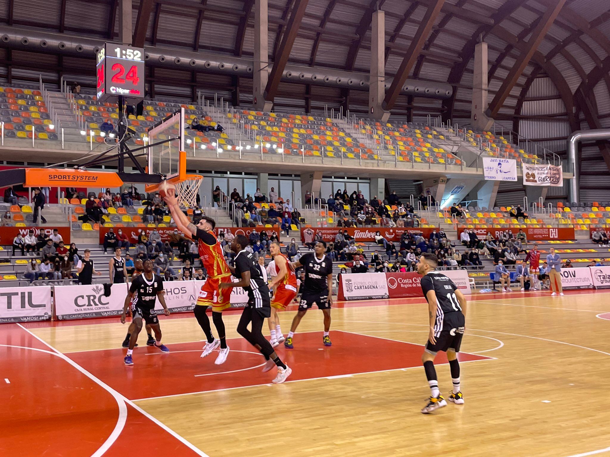 Un lance del partido entre el Cebé y el Benicarló