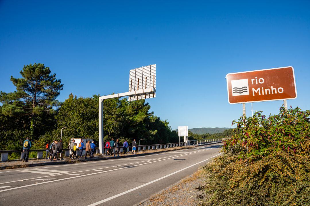 Puente que une los municipios de Tomiño y Vila Nova de Cerveira.