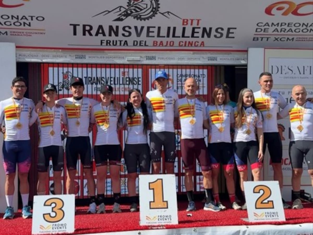 La Transvelillense de BTT coronó a los campeones de Aragón de XCM