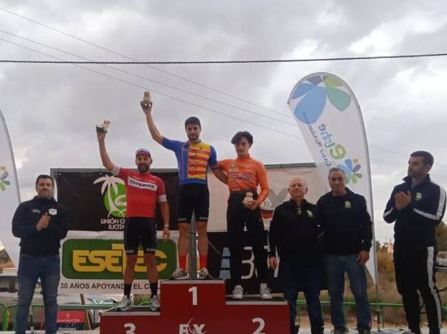 Antonio Domene, en el pódium