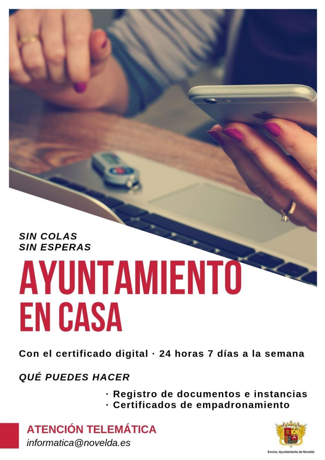 Novelda lanza una campaña de administración digital dirigida al ciudadano