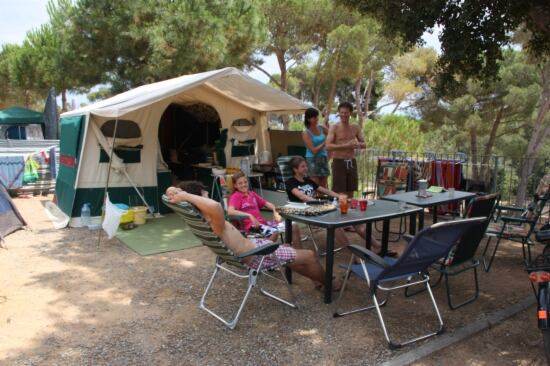 Imatge d&#039;arxiu d&#039;un càmping a la Costa Brava