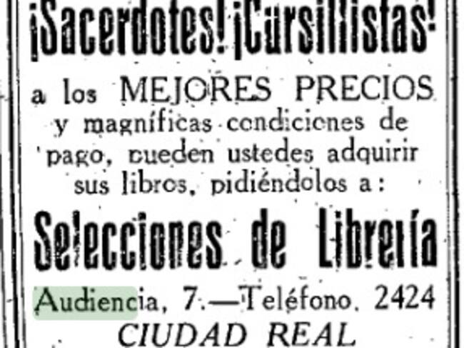 Anuncio de Selecciones de Librería en Lanza ( 25-01-1960)