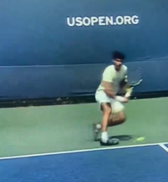 Carlos Alcaraz se lesiona en un entrenamiento en el US Open