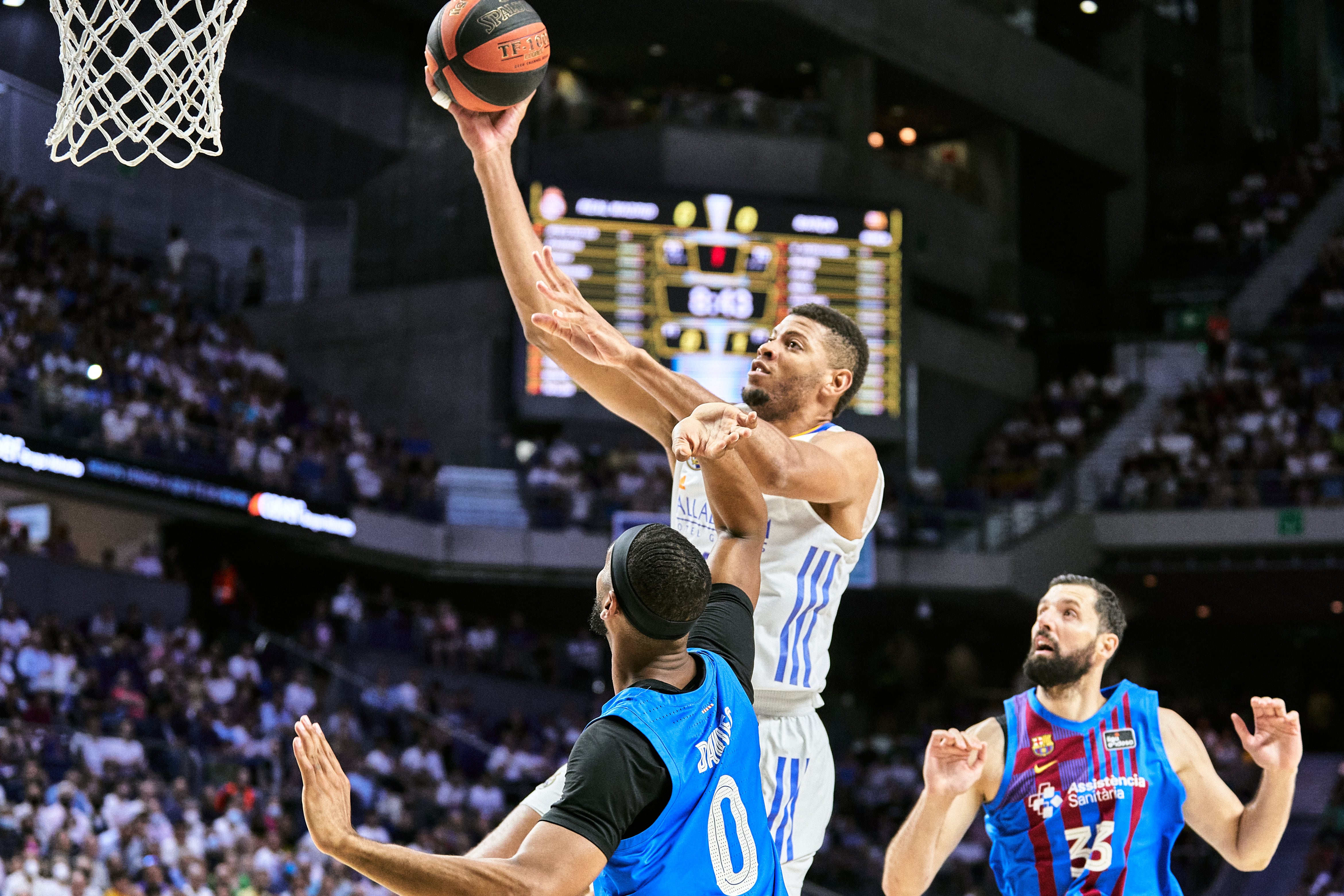 Tavares, durante el cuarto partido ante el Barcelona.