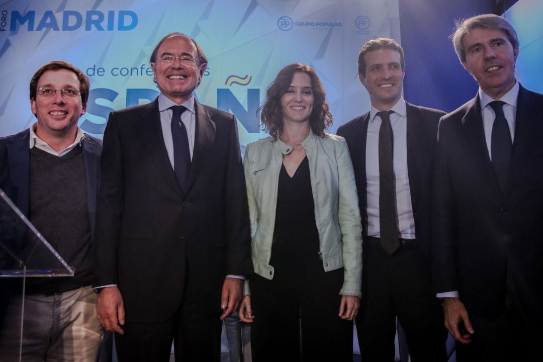 Pablo Casado imparte una conferencia en el Foro Madrid