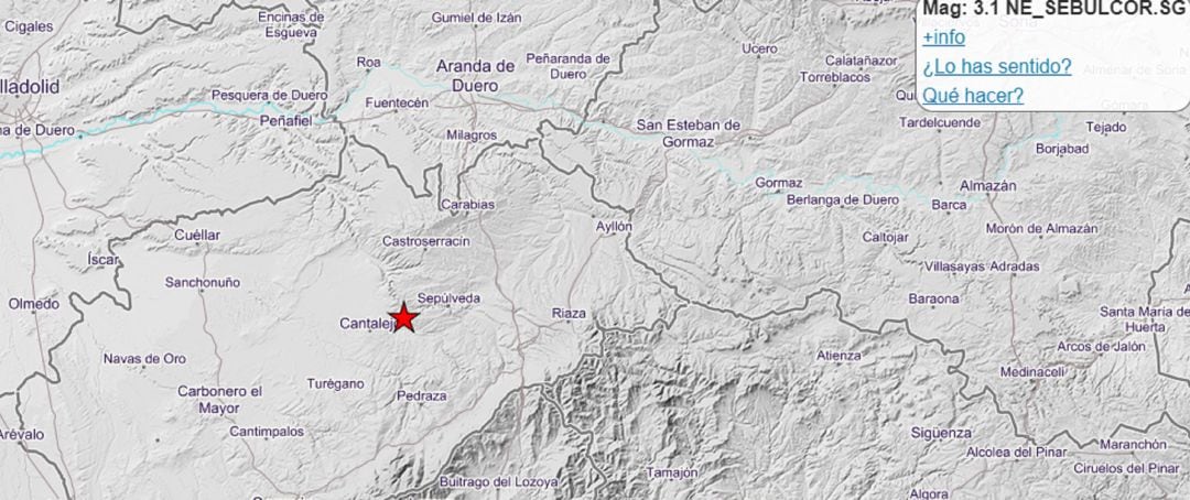 Terremoto en Sebúlcor