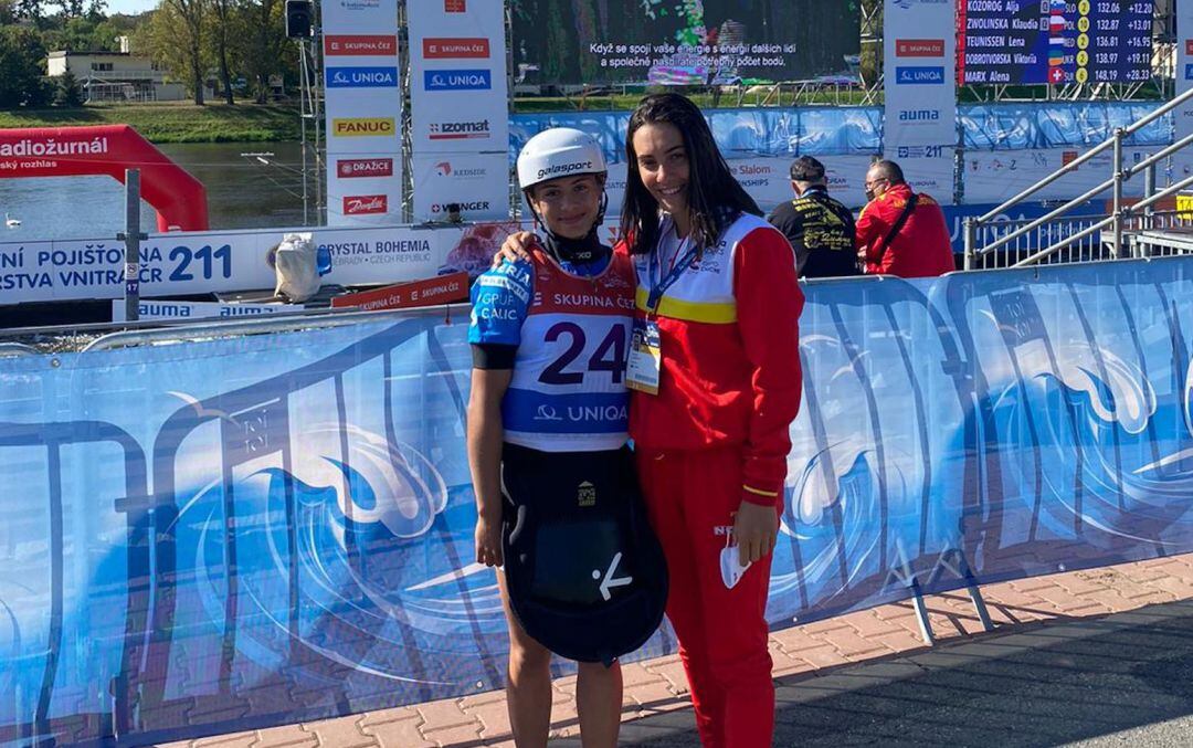 La deportista murciana en el campeonato de Europa absoluto en Praga