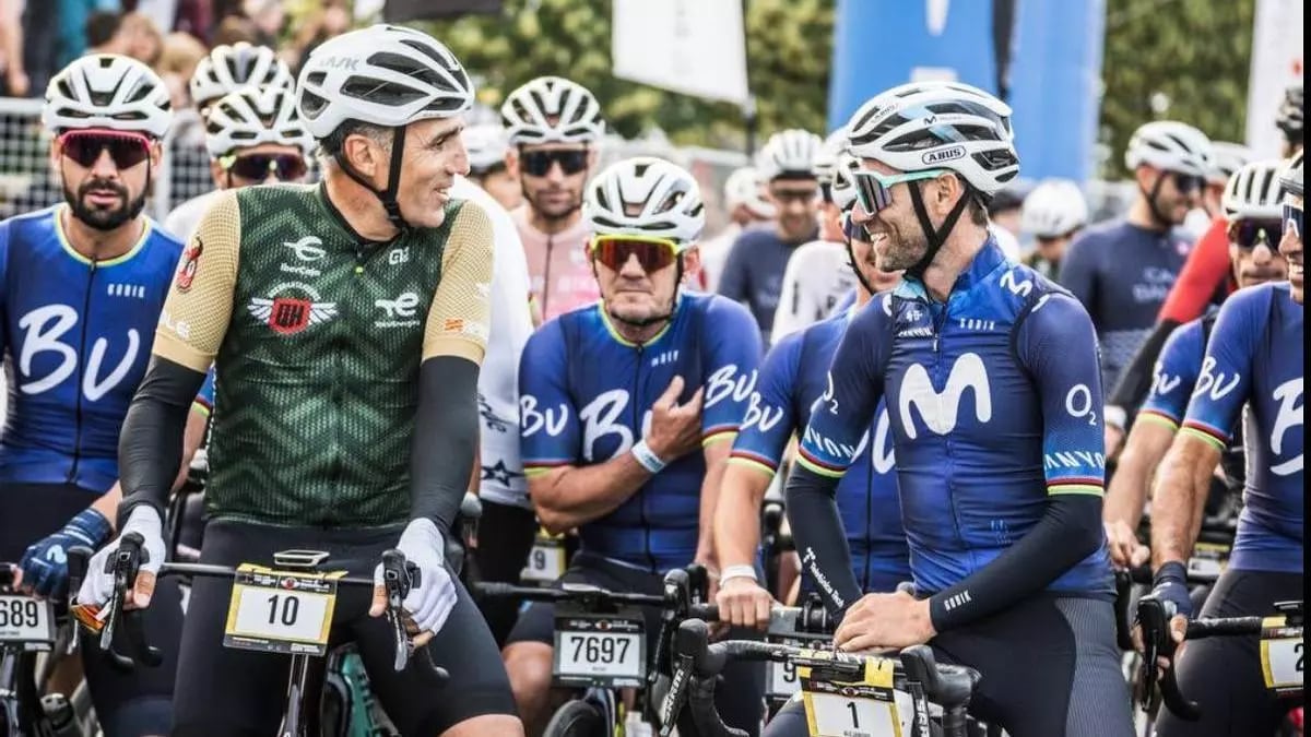 Indurain y Valverde en Sabi en la QH