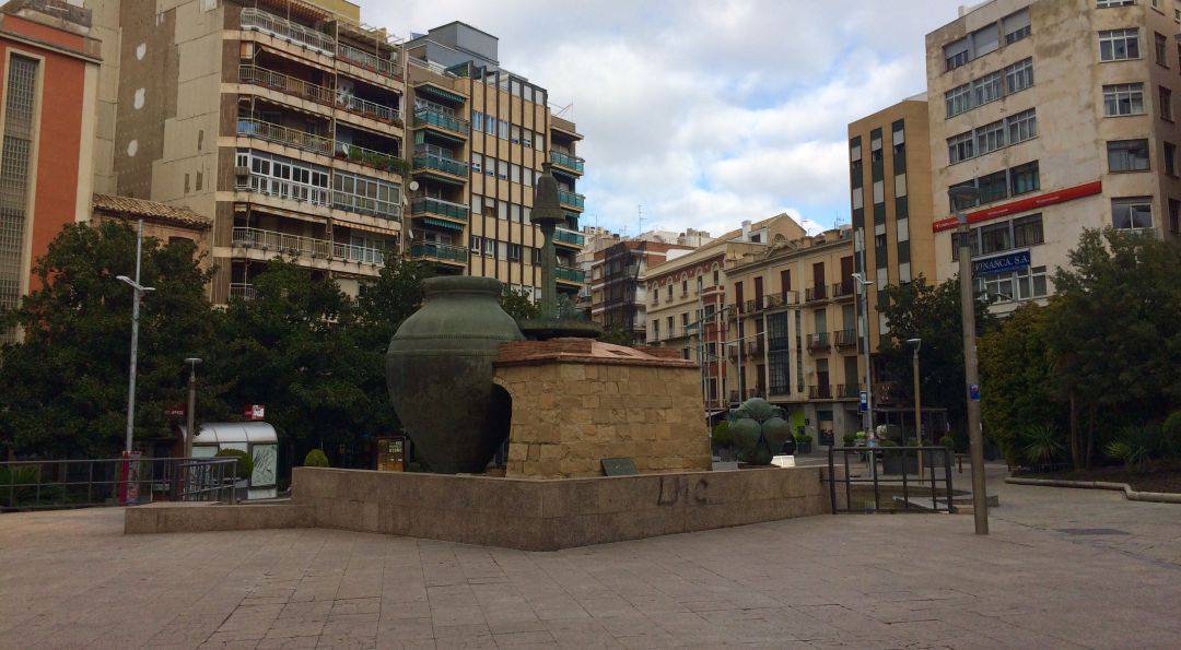 Plaza de la Constitución en Jaén capital.