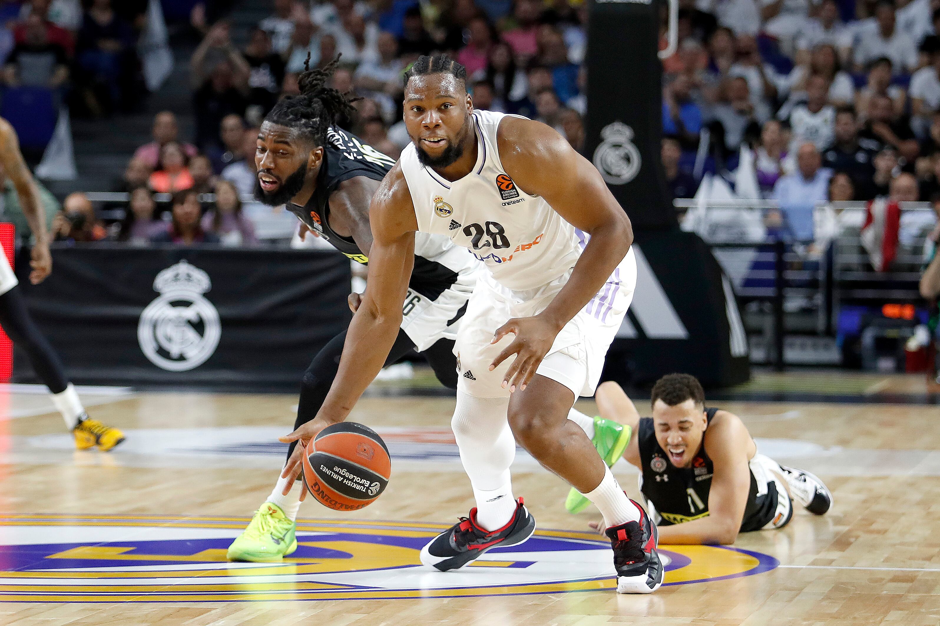 Yabusele, durante el Real Madrid-Partizan.