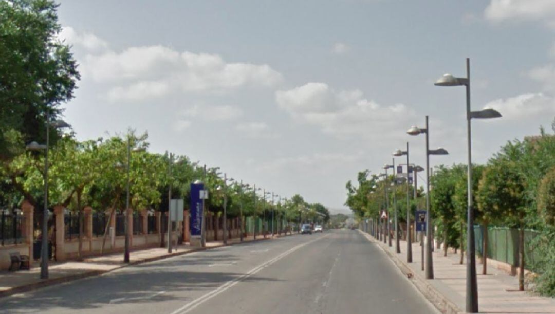 Estado actual de la Avenida del Sur de Valdepeñas (Ciudad Real)