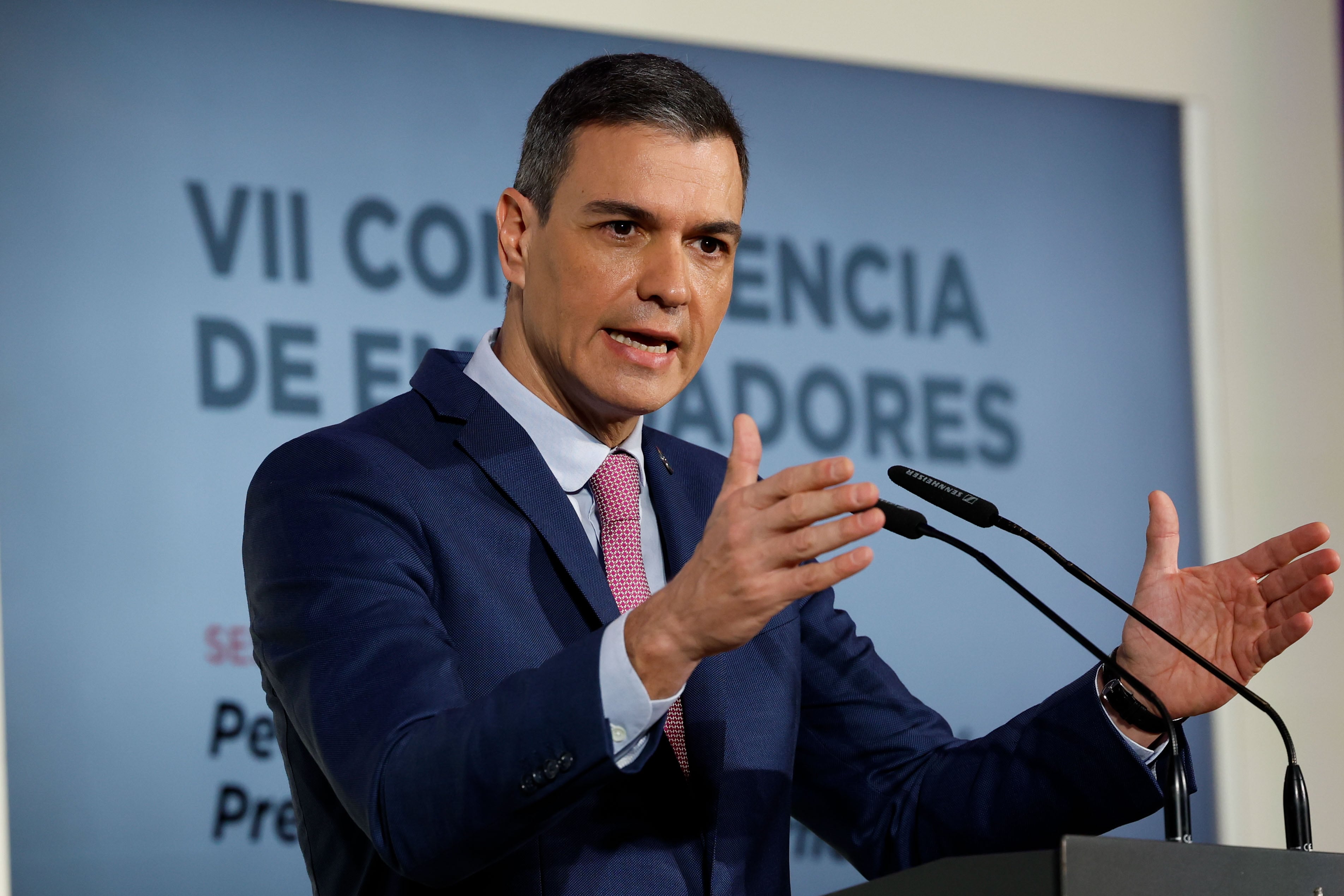 El presidente del Gobierno, Pedro Sánchez ha inaugurado este lunes VII Conferencia de Embajadores