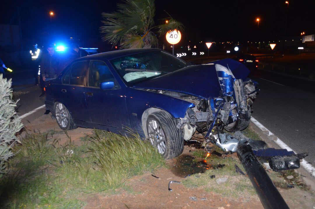 Imagen de uno de los accidentes