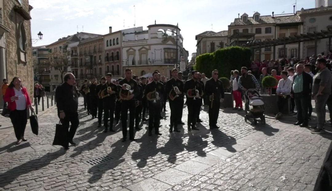 Imagen de archivo de la banda de la Columna durante el Certamen de Bandas de Cabecera