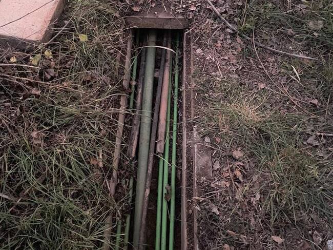 Daños provocados por un robo de cable en las vías de Adif en Cataluña.