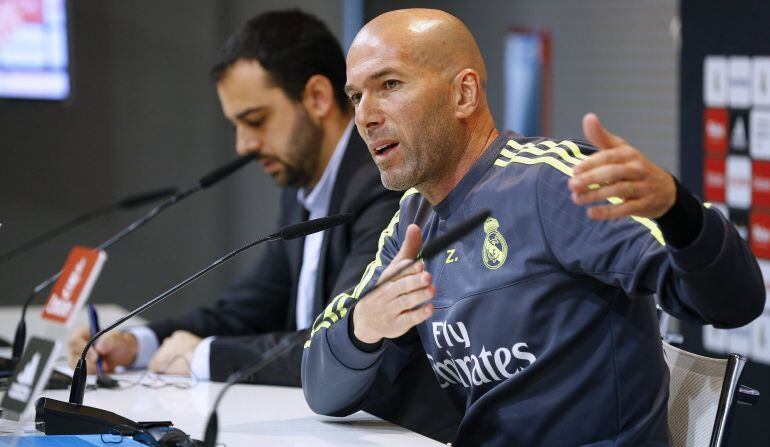 El técnico francés del Real Madrid Zinedine Zidane.